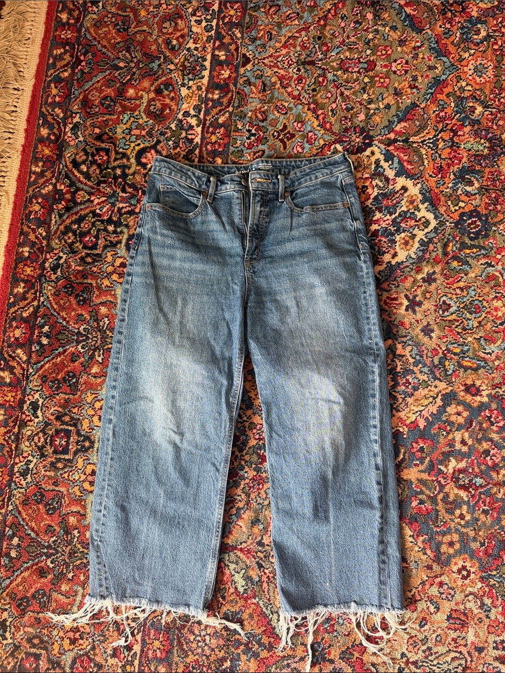 Sky High Wide Leg Blue Jeans